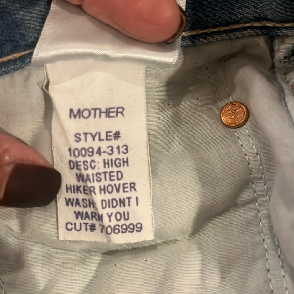 Mother high wasted hiker hover size 29-ALTERED